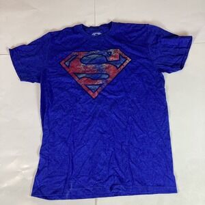 Superman DC Comics Mens T Shirt Sz M Crew Neck Short Sleeve Graphic Print